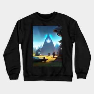 MEGA TELEPORT ACTIVATED ON PLANET SAM Crewneck Sweatshirt